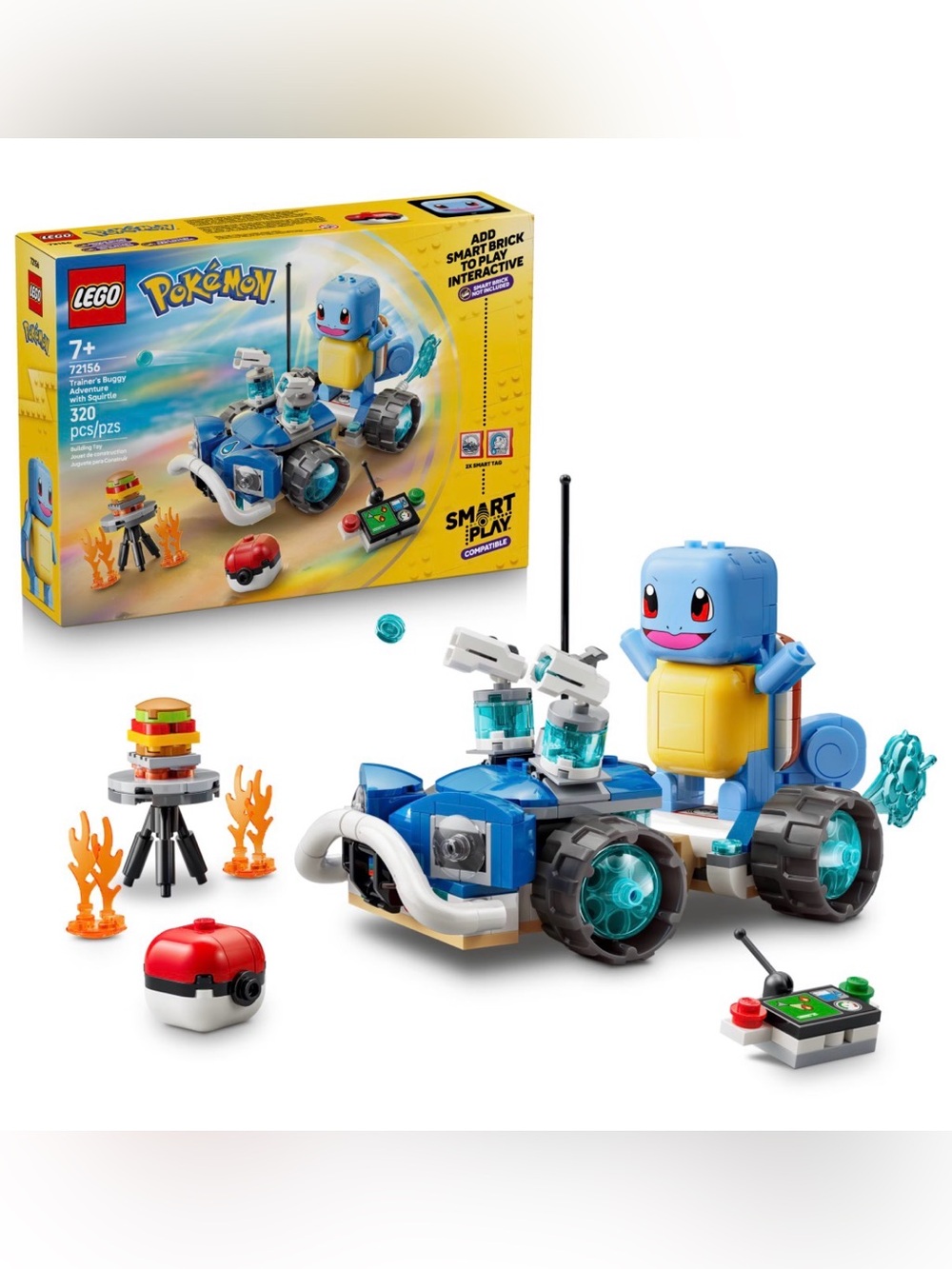 Lego Blue Squirtle Adventure RC Buggy Playset